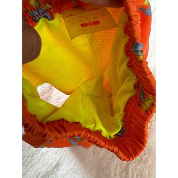 Milankerr Toddler Boys Swim Shorts 2T Orange Dinosaur Print - Picture 4 of 6